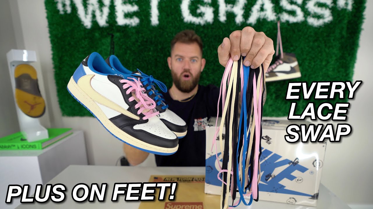 EVERY LACE SWAP For The Air Jordan 1 Travis Fragment Low & On Feet