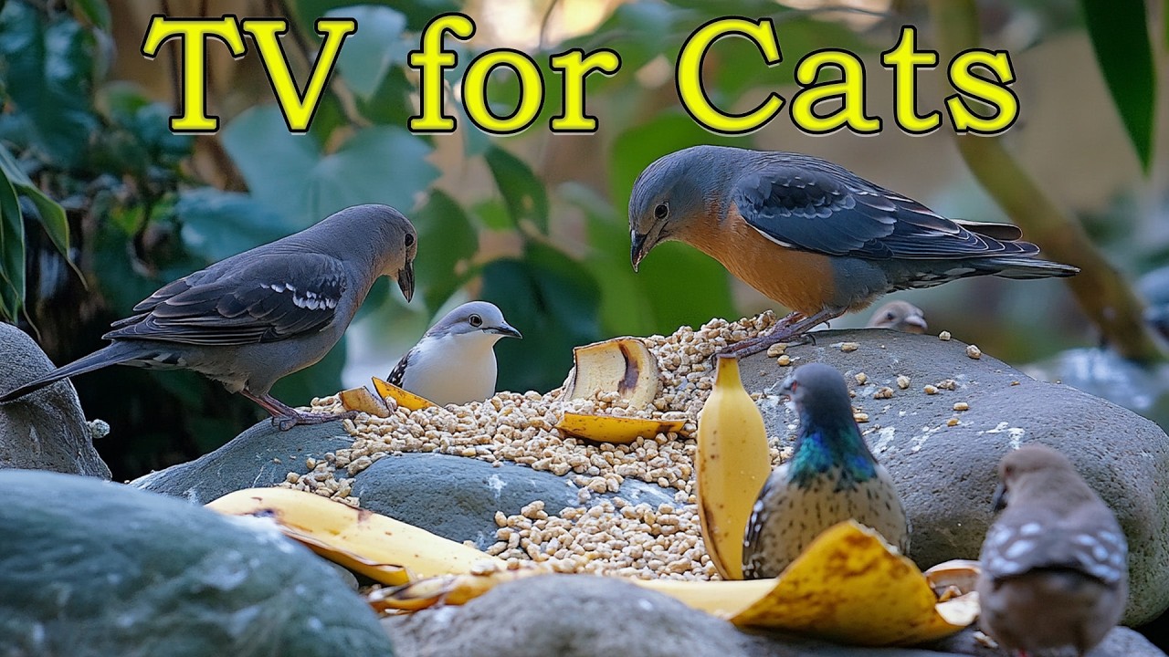 Press Play & Activate Hunter Mode 🐦 4K CAT TV for Cats