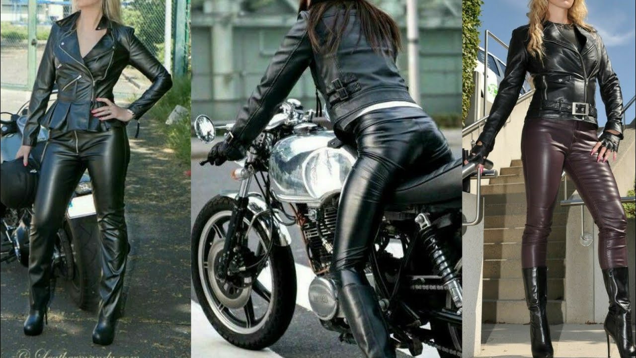 latex leather biker dresses/catsuits for women and girls