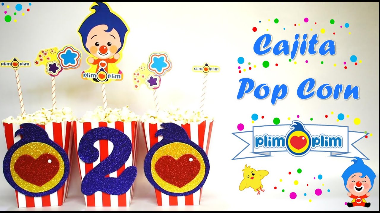 PopCorn Payasito Plim Plim - Centro de mesa