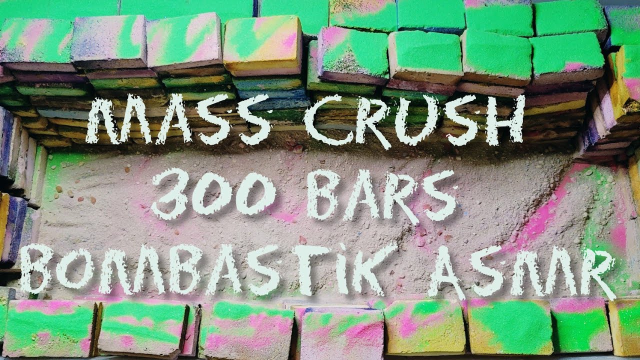 Mass Crush 300 Dusty & Crunchy Bars #asmr #mass #asmrsounds #gymchalk