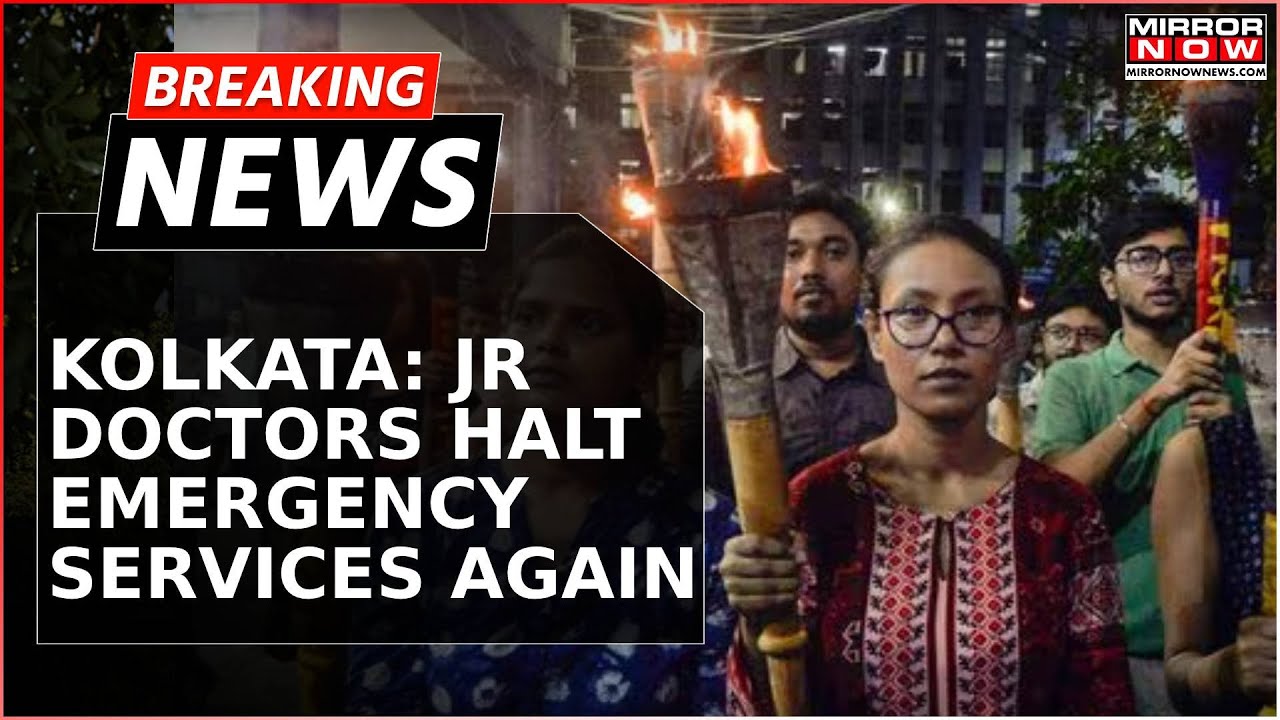Kolkata Jr. Doctors Resume Protests at RG Kar Hospital | Emergency Services On Halt Again | Breaking