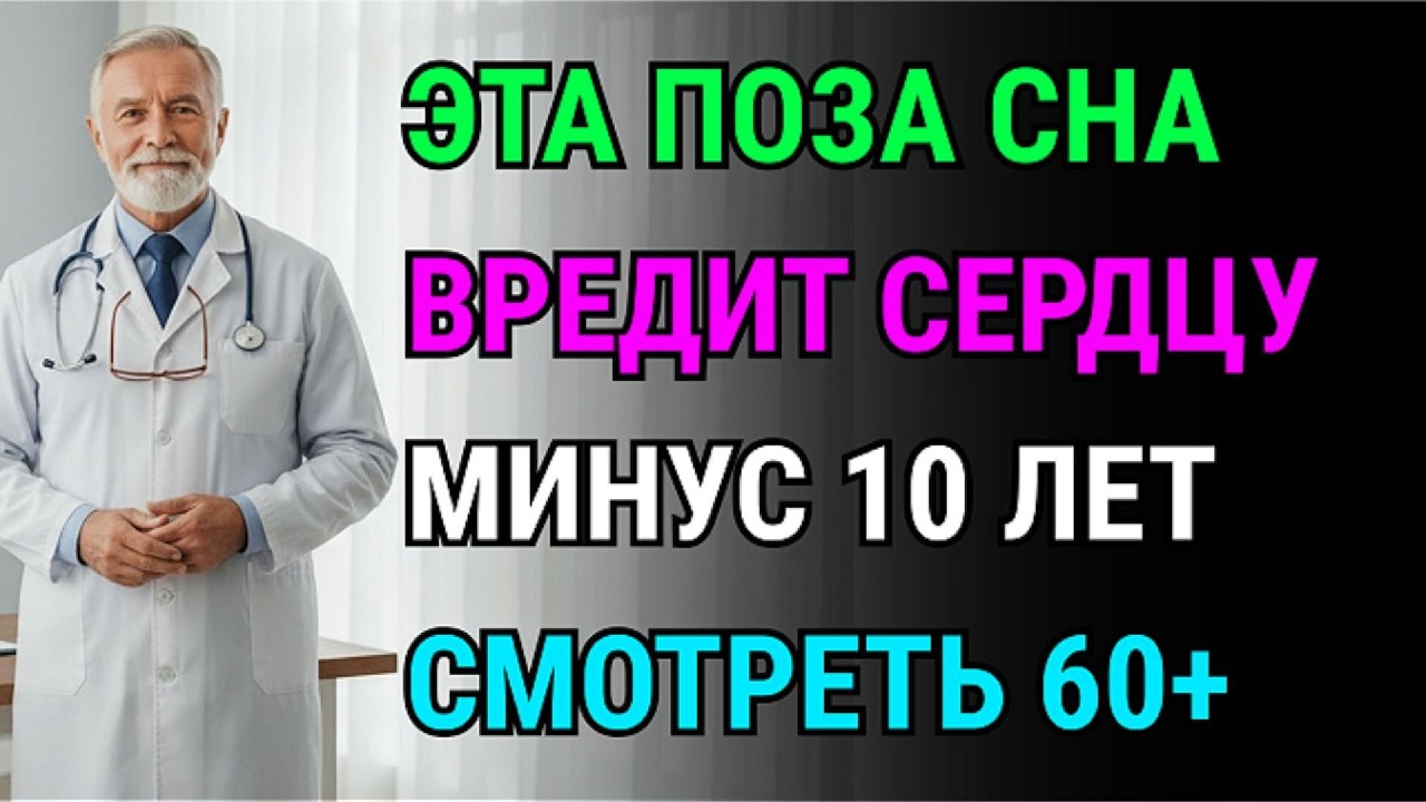 Хватит так спать! Это ведет к инсульту. Если вам за 60, спасите сердце и мозг прямо сейчас!