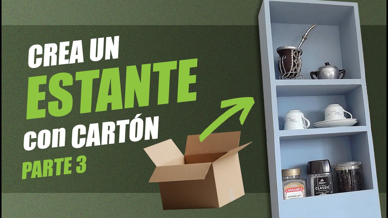 ESTANTE FLOTANTE de CARTÓN ✅ PARTE 3:  REFUERZO, Forrado Perfecto y Pintura Antihumedad