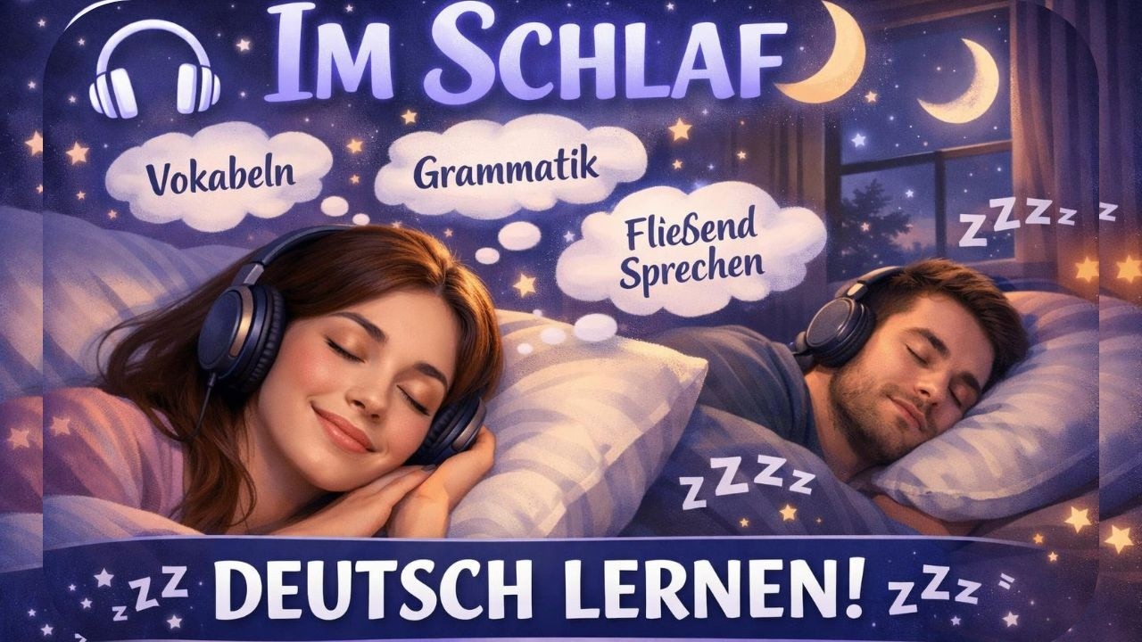 Deutsch im Schlaf lernen? Abendroutine, die wirklich hilft (B1–B2)