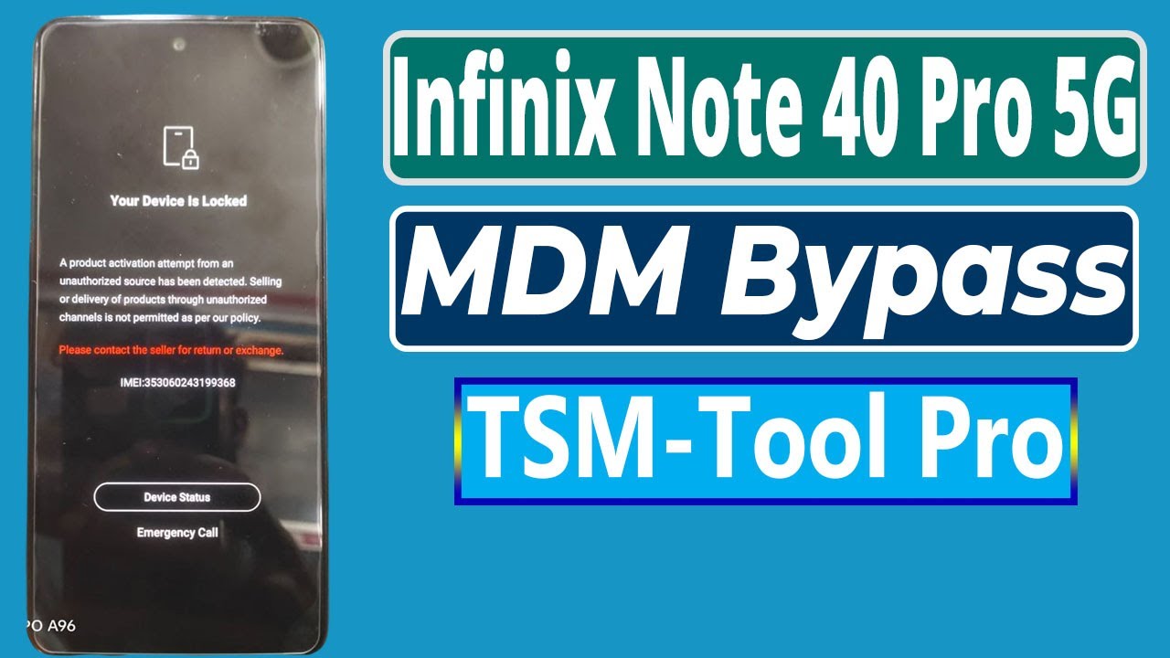 Infinix Note 40 Pro 5G MDM Remove TSM-Tool Pro