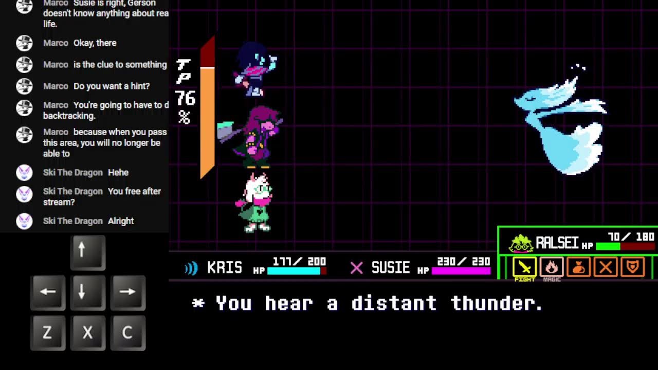 Playing Deltarune Chapter 4 (and beating that roaring knight)