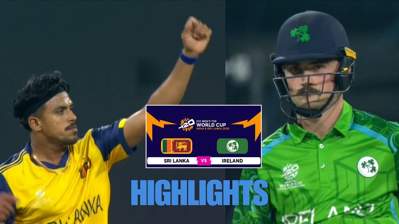 SL vs Ireland highlights, T20 World Cup 2026: Injured Hasaranga saves SL's blushes
