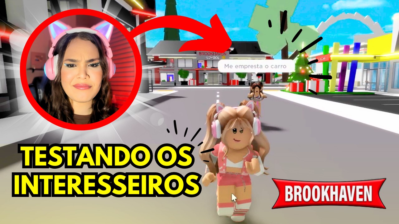 TESTEI os INTERESSEIROS e ISSO ACONTECEU no BROOKHAVEN!!! - ROBLOX