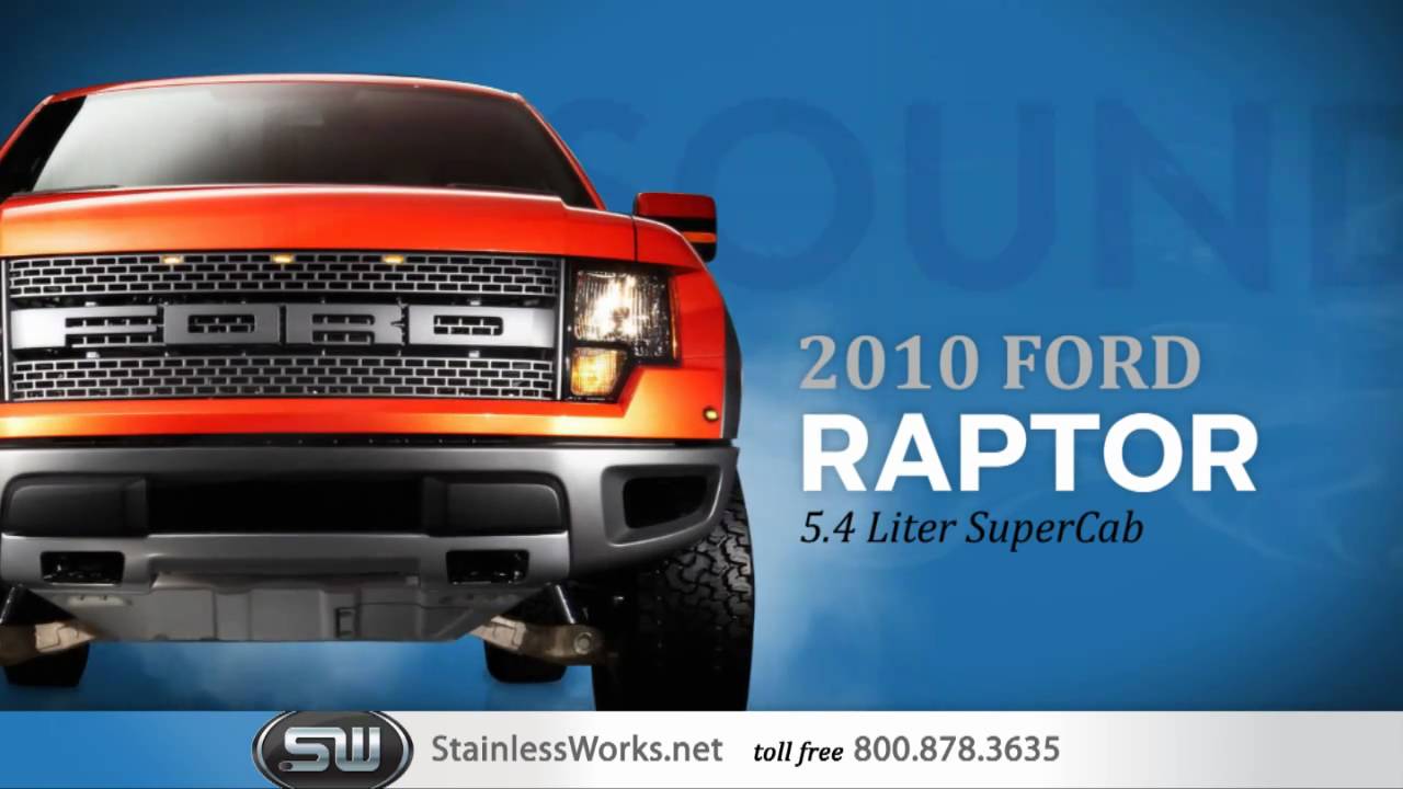 2010-14 Ford Raptor 5.4L with True-Dual Stainless Works Exhaust System