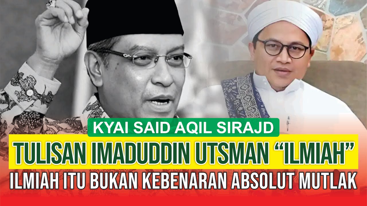 KYAI SAID AQIL JAWAB NASAB, IMADUDDIN UTSMAN AL BANTANI, PENELITIAN ILMIAH NASAB HABIB BATAL?