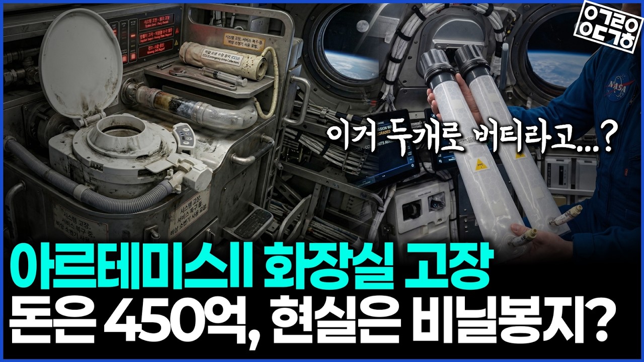사상 최악의 우주 화장실 대참사! 아르테미스II 우주선이 잠시 지옥으로 변했던 진짜 이유?!