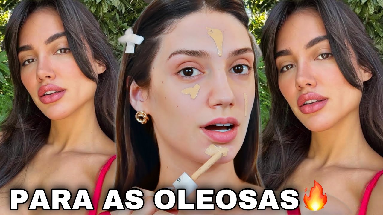 Pele sequinha o dia TODO! Make dia a dia para peles oleosas&nbsp;*vai durar o&nbsp;dia&nbsp;todo*