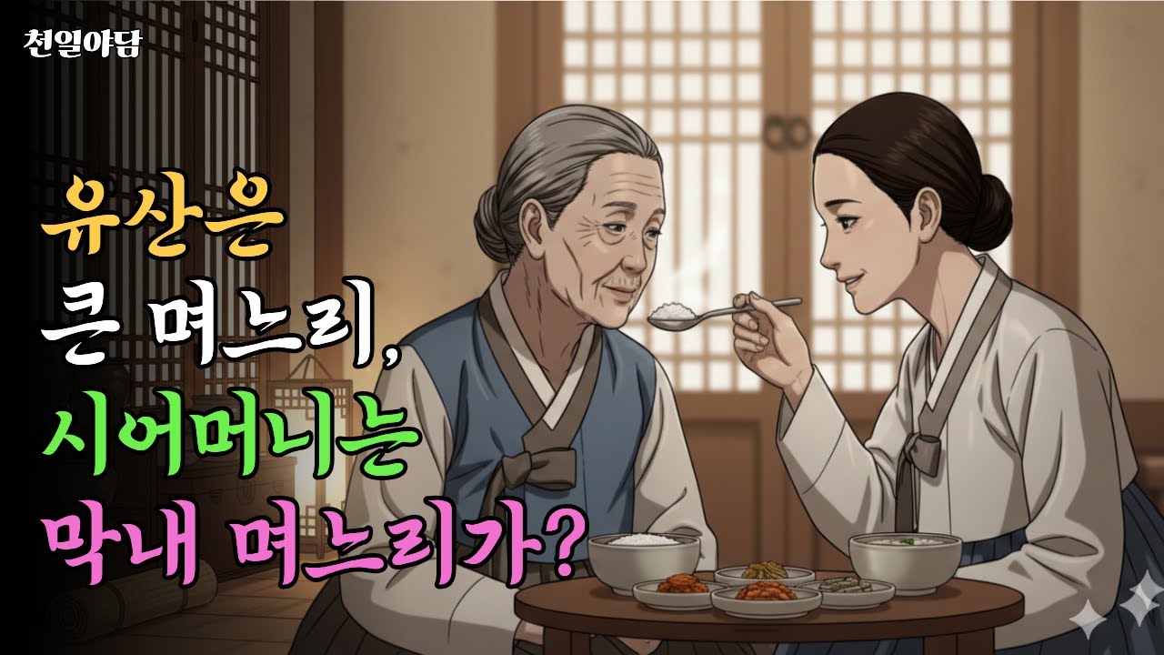 유산은 큰 며느리가 갖고, 서어머니는 막내 며느리가 모신다고? | 야담·민담·전설·설화·옛날이야기·오디오북