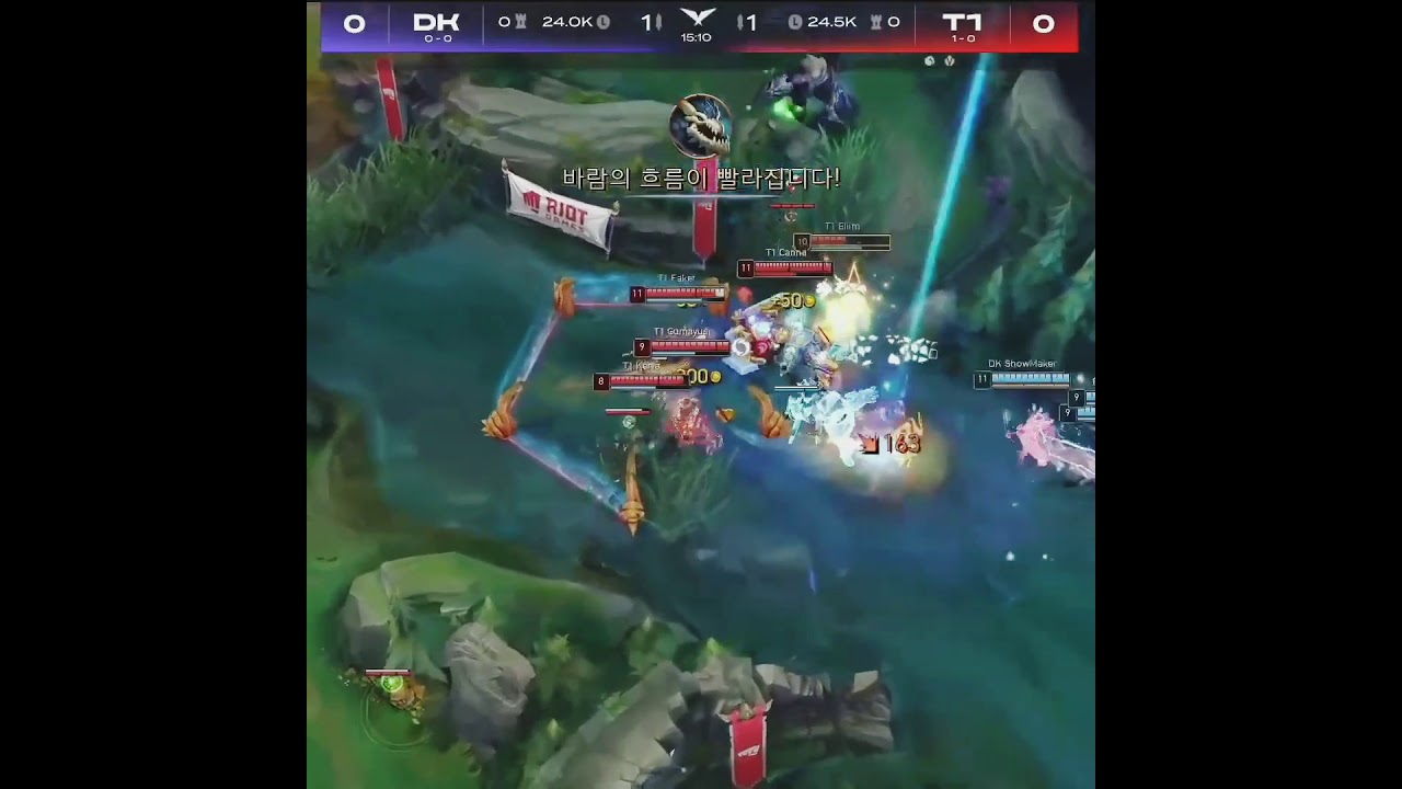 T1 Gumayusi se hace una PENTAKILL contra DamWon (Campeones del Mundo) 🔥 - Lck 2021 #shorts