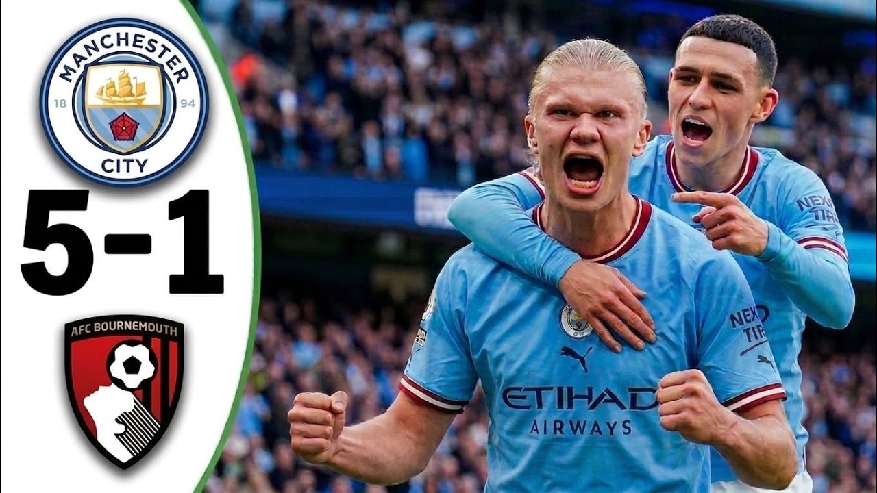 Manchester City vs Bournemouth 5-1 - All Goals & Highlights - 2026