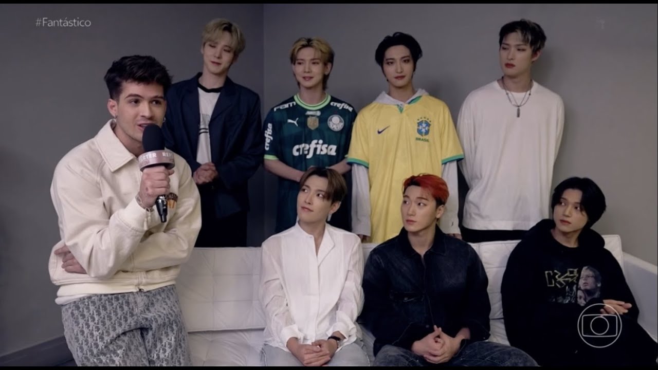 ATEEZ NO FANTÁSTICO ENTREVISTA COMPLETA - ATEEZ NO BRASIL (Ateez in Brazil full interview eng sub)