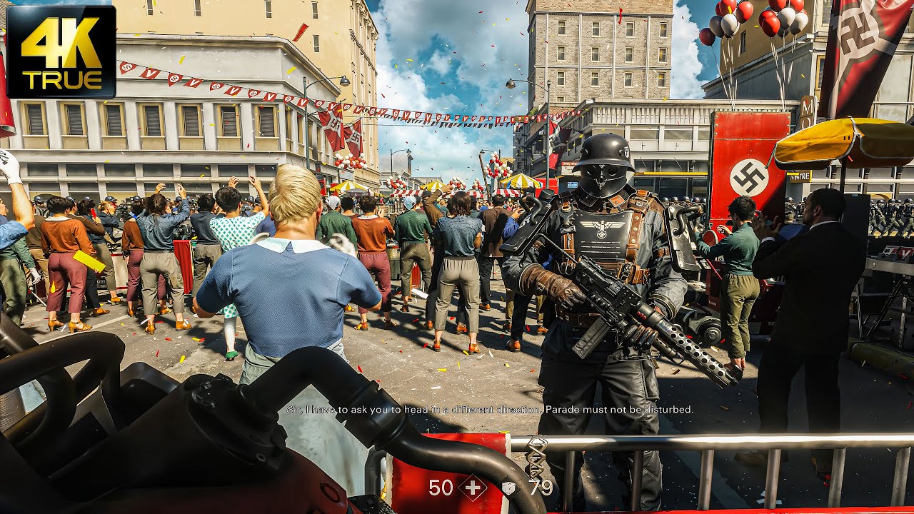 Life Post Nazi Invasion , Roswell 1961｜Wolfenstein 2 The New Colossus｜4K