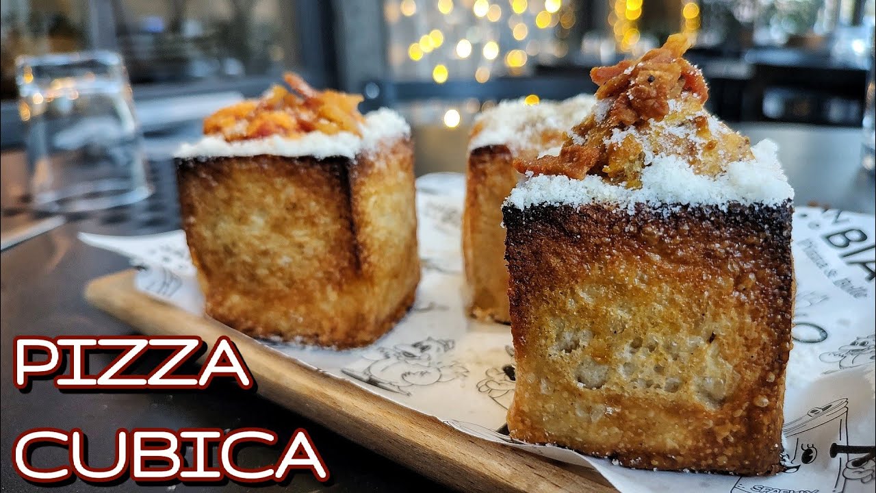 Proviamo la PIZZA CUBICA inventata a Roma!