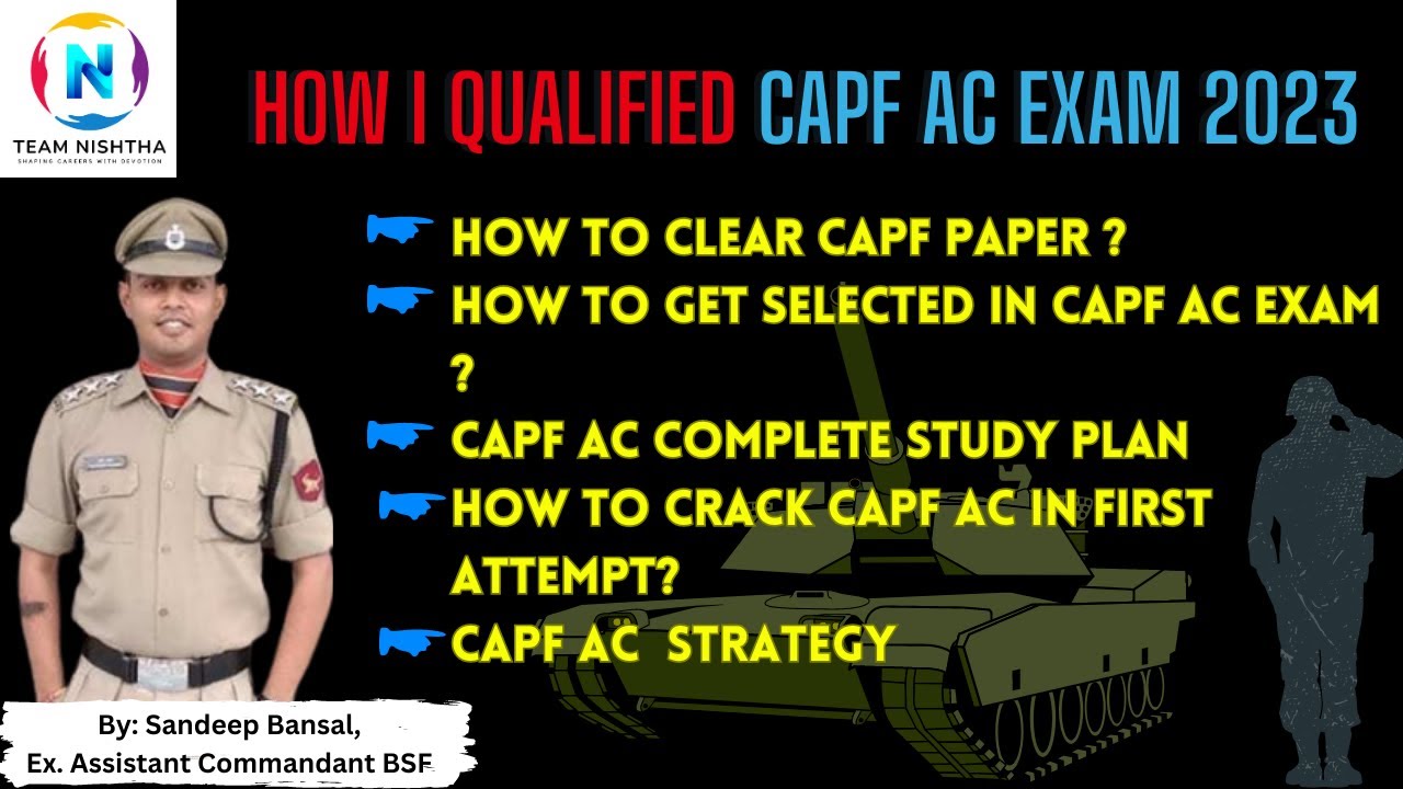How I Qualified CAPF AC Exam 2023