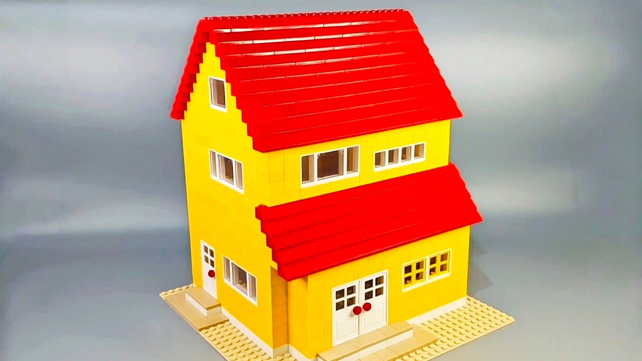 Как построить самодельный домик из LEGO 🏠 | Инструкция по сборке из строительных блоков | Увлекат...