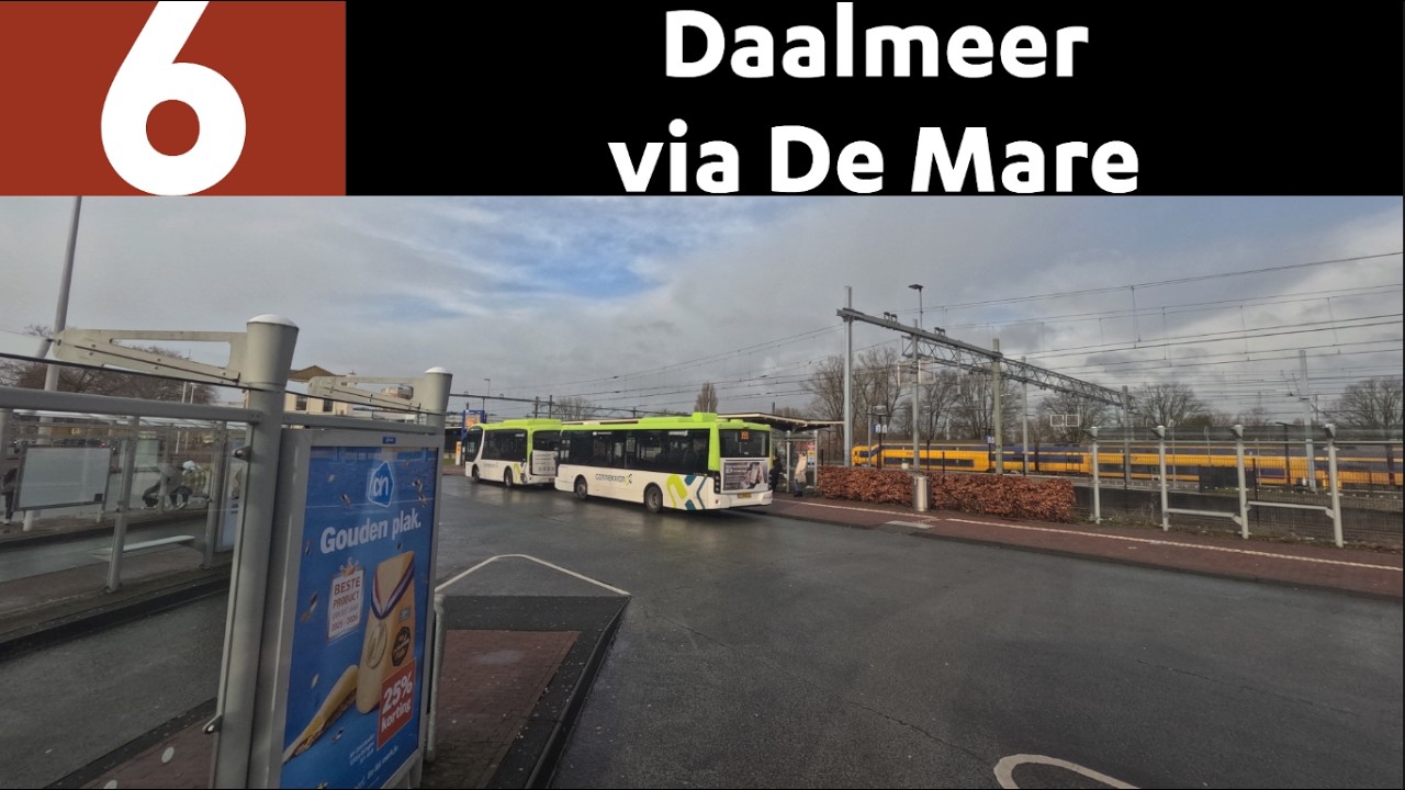 4K Bus Driver POV | Lijn 6 Alkmaar Station - Daalmeer v.v.