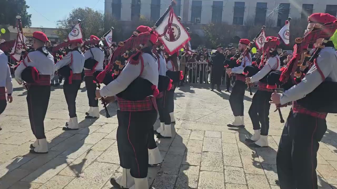 مجموعة كشافة ومرشدات الاتحاد الارثودكسي القدس مسيرة الميلاد بيت لحم 2025