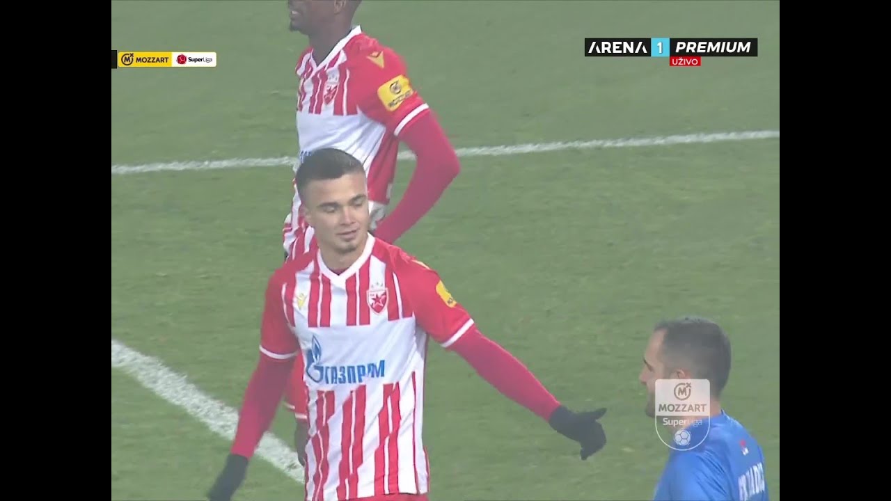MOZZARTBET SUPERLIGA SRBIJE (18. kolo): Crvena zvezda - Mladost Lučani 3:1 / 09.12.2023.