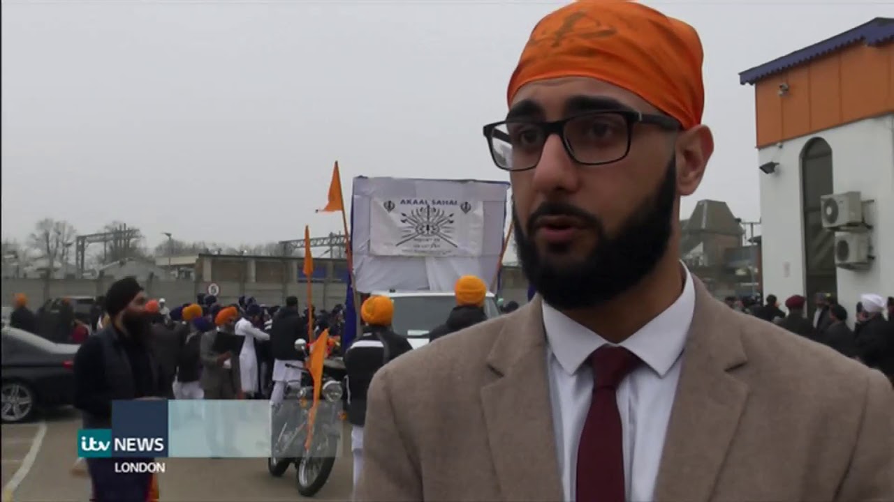 Guru Nanak 550th birth celebrations (Sikh) (UK) - ITV London News - 7th April 2019