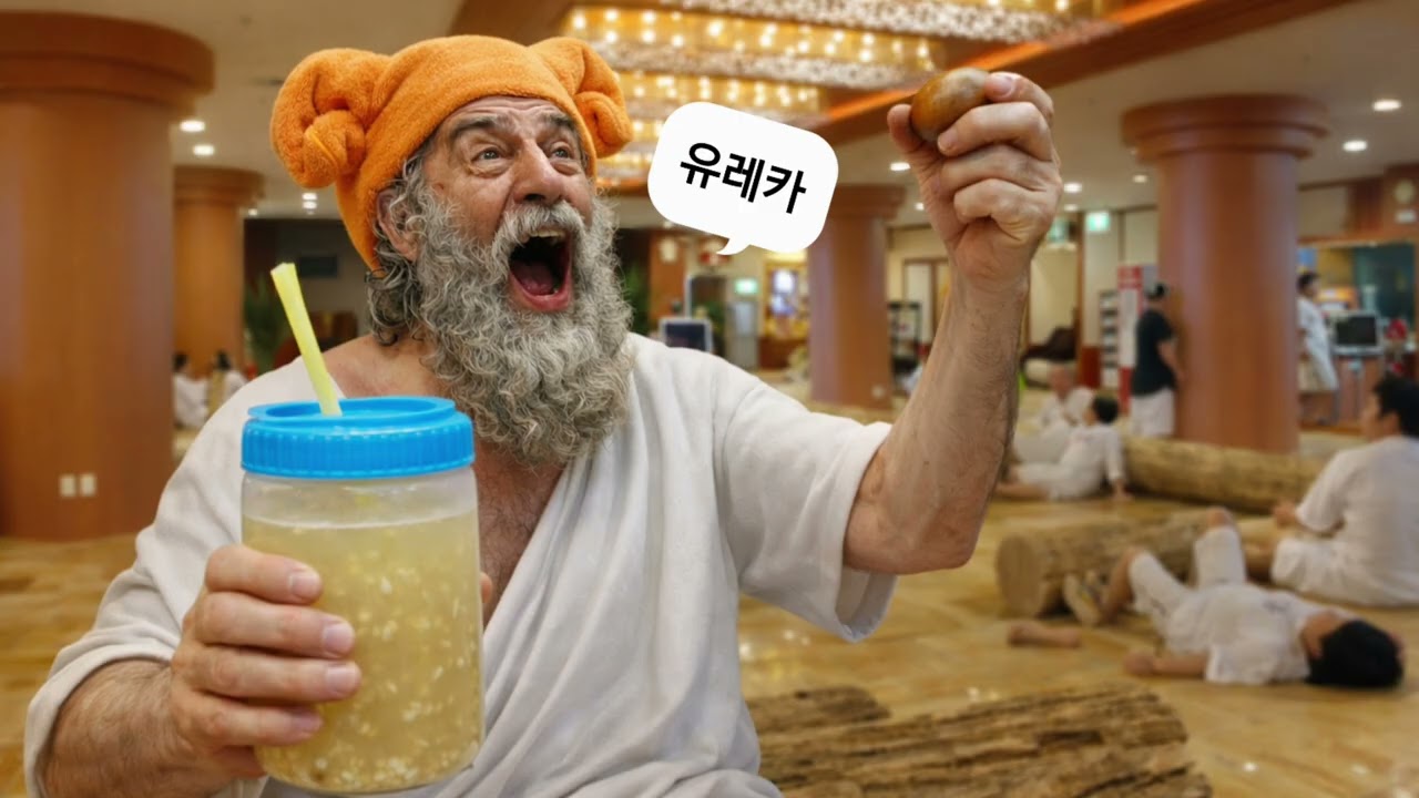 찜질방에서 식혜, 구운 계란을 먹으며 유레카를 외치는 아르키메데스