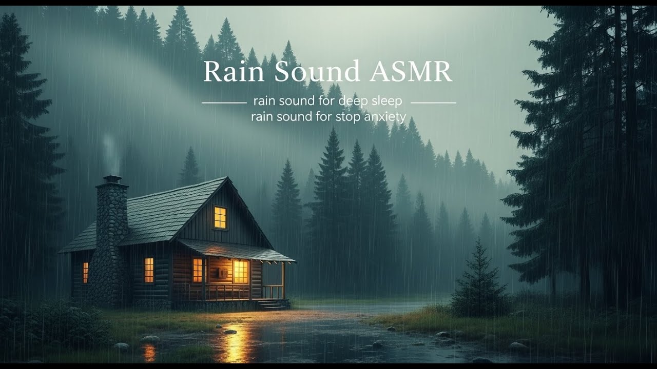 Lonely Night Rainstorm with Thunder for Deep Sleep and Mental Stillness to Release Night Anxiet
