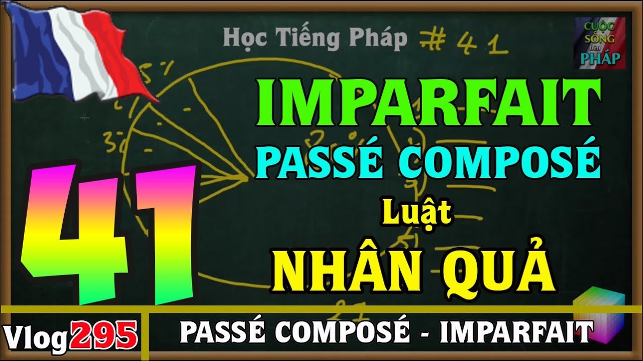 Học Tiếng Pháp # 41 : Imparfait / Passé Composé cách chia động từ và luật NHÂN QUẢ - vlog 295