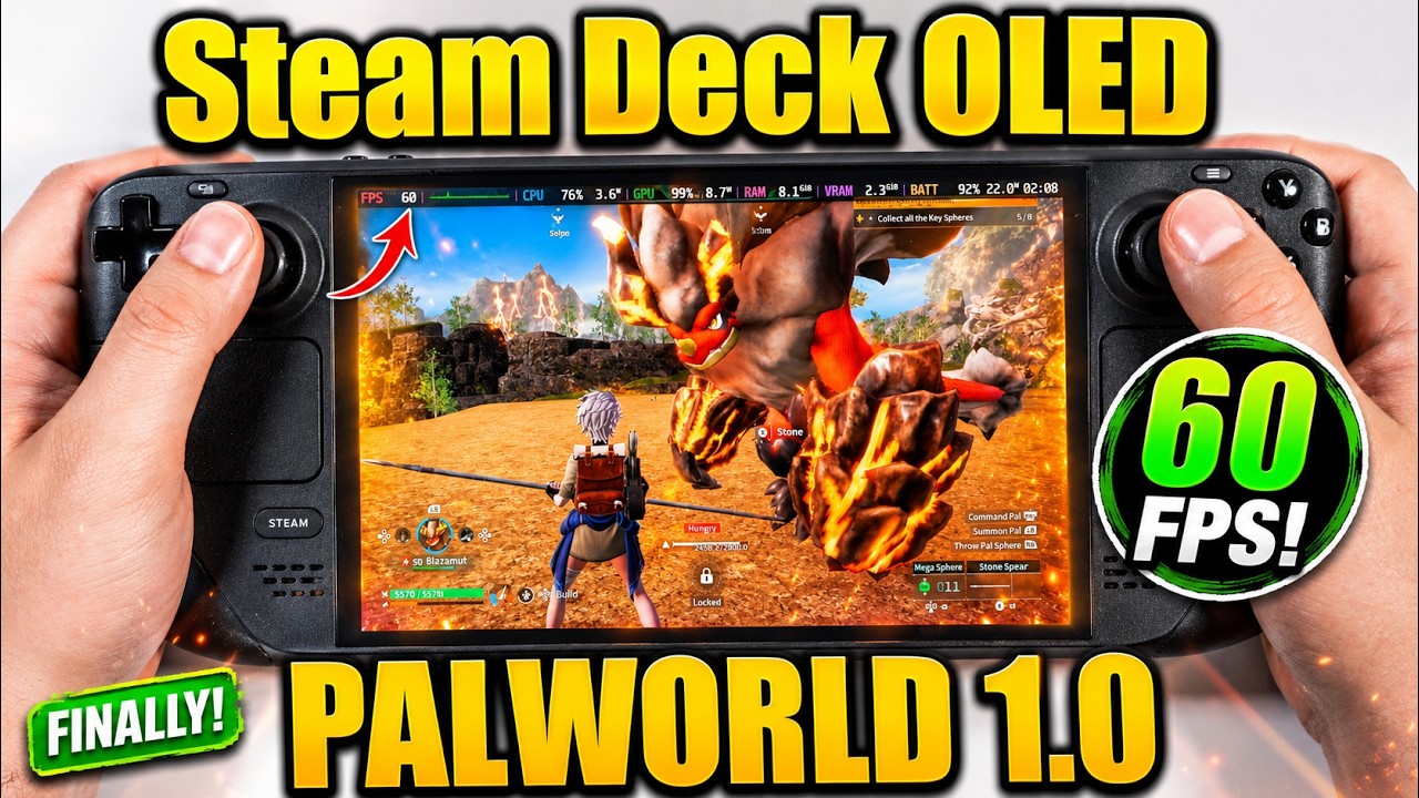 Palworld 1.0: Тест FPS на Steam Deck OLED &mdash; огромные улучшения!