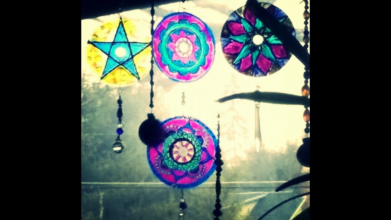 DIY-CD Mandala Suncatcher