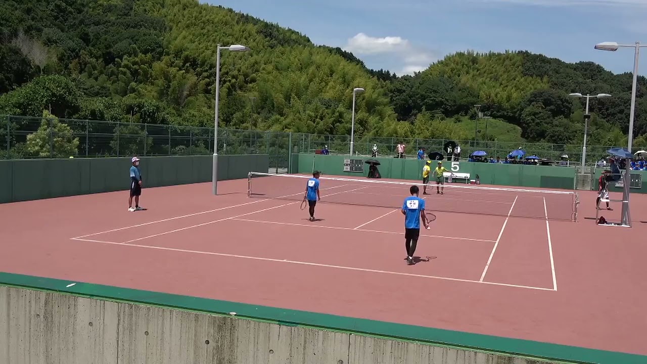 2022年IH ソフトテニス 男子個人 2回戦 伊関悠・大澤真紗斗 東北(宮城) vs 小林剣心・宮田成将 尽誠学園(香川)