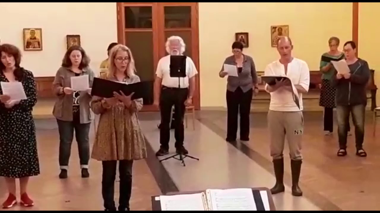 Kamerkoor Oktoich repeteert in Corona-tijd