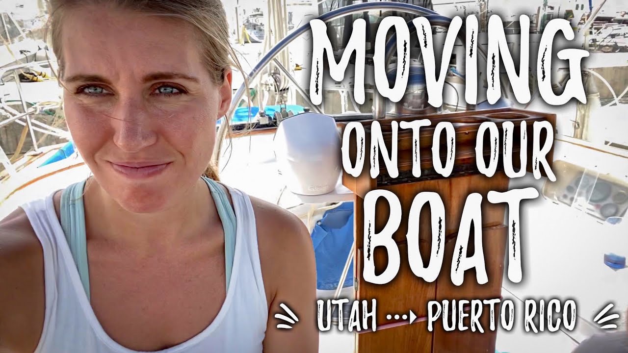Переходим к нашему парусному судну для проживания на борту во время путешествия из Юты в Пуэрто-Р...