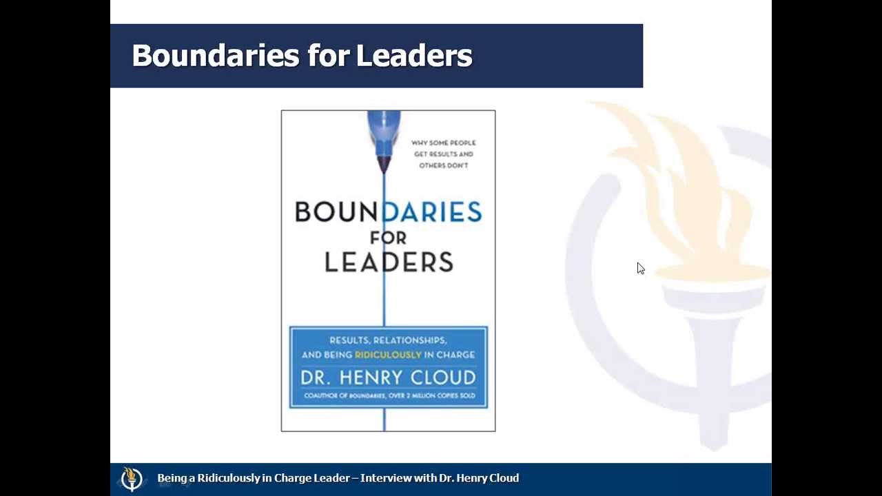 CE Webinar: Boundaries for Leaders - An Interview with Dr. Henry Cloud