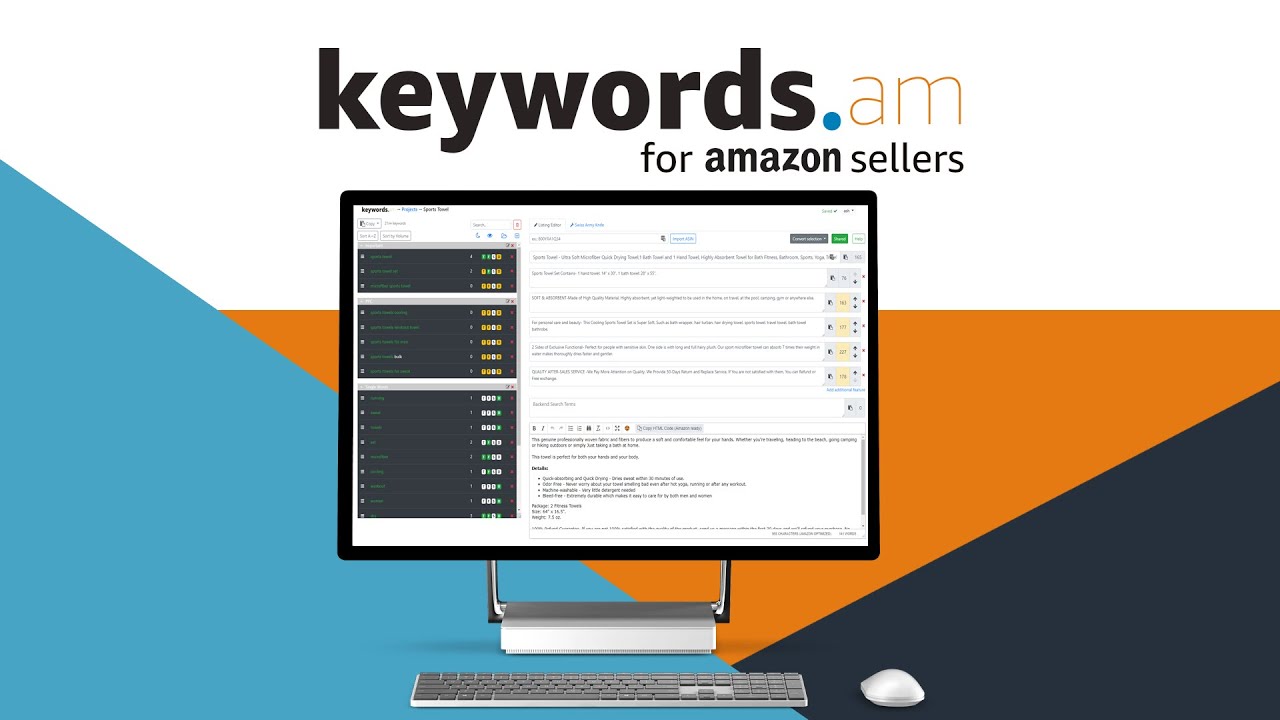 Keywords.am (Amazon FBA Listing Editor) Intro & Walkthrough