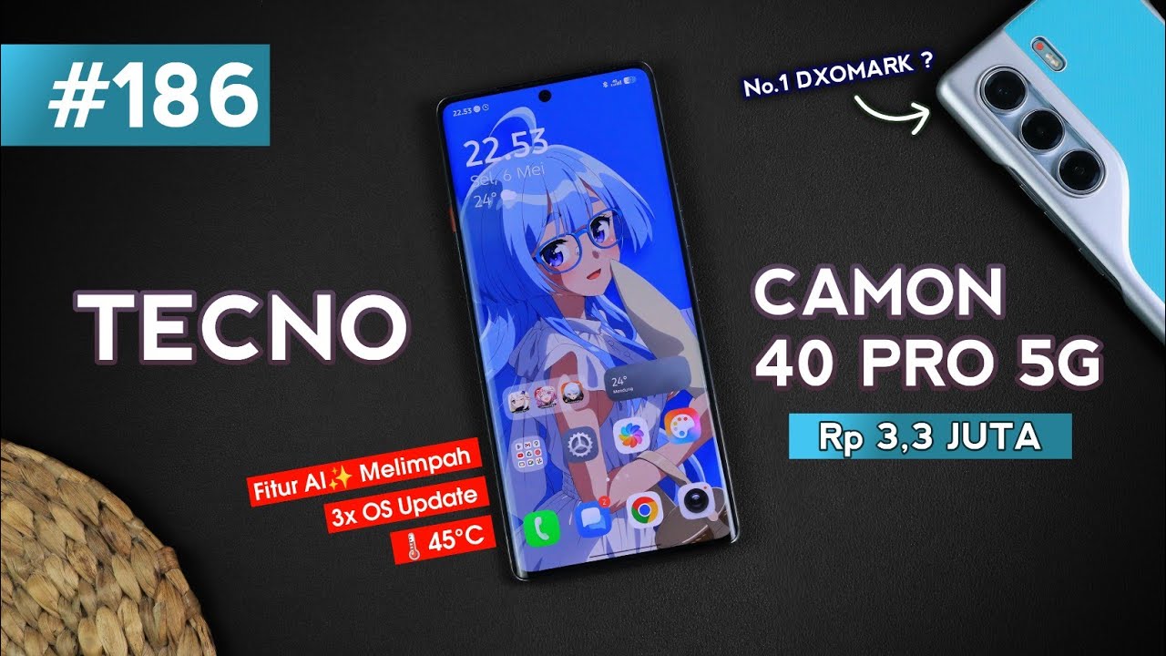 HP ALL ROUNDER TERBAIK 2025? - Unboxing TECNO CAMON 40 PRO 5G + Gaming Test