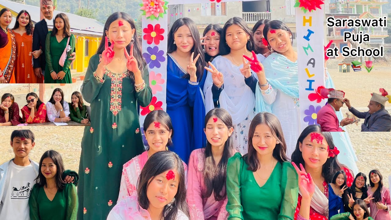 Saraswati Puja Celebration at School || Learning, Blessing & Beautiful Moments ❤️🫶🏻