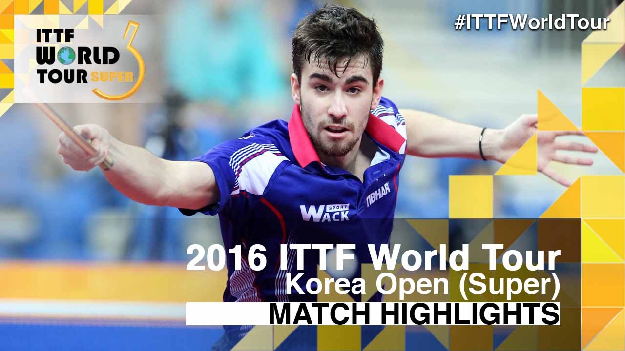 2016 Korea Open Highlights: Ma Long vs Tristan Flore (1/4)