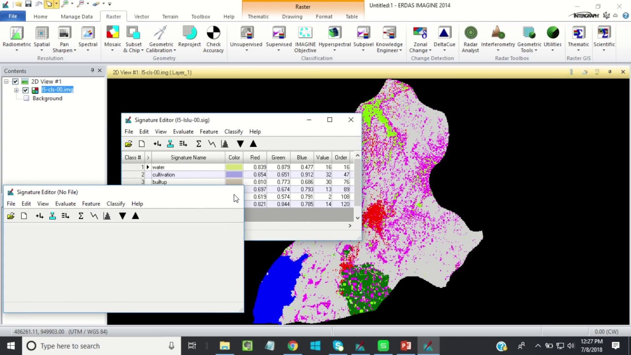 Calculation of user & Producer accuracy