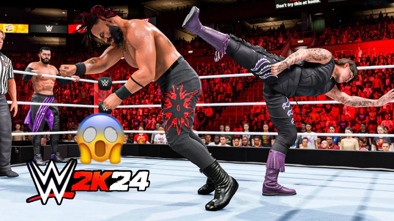 New Judgment Day vs. Jacob Fatu at Monday Night Raw | Handicap Match | WWE 2K24 Gameplay