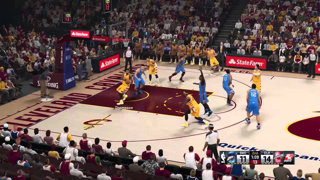 NBA 2K15 Gameplay - LeBron vs. Durant!! Cleveland Cavaliers vs OKC Thunder!! (PS4 1080p HD)