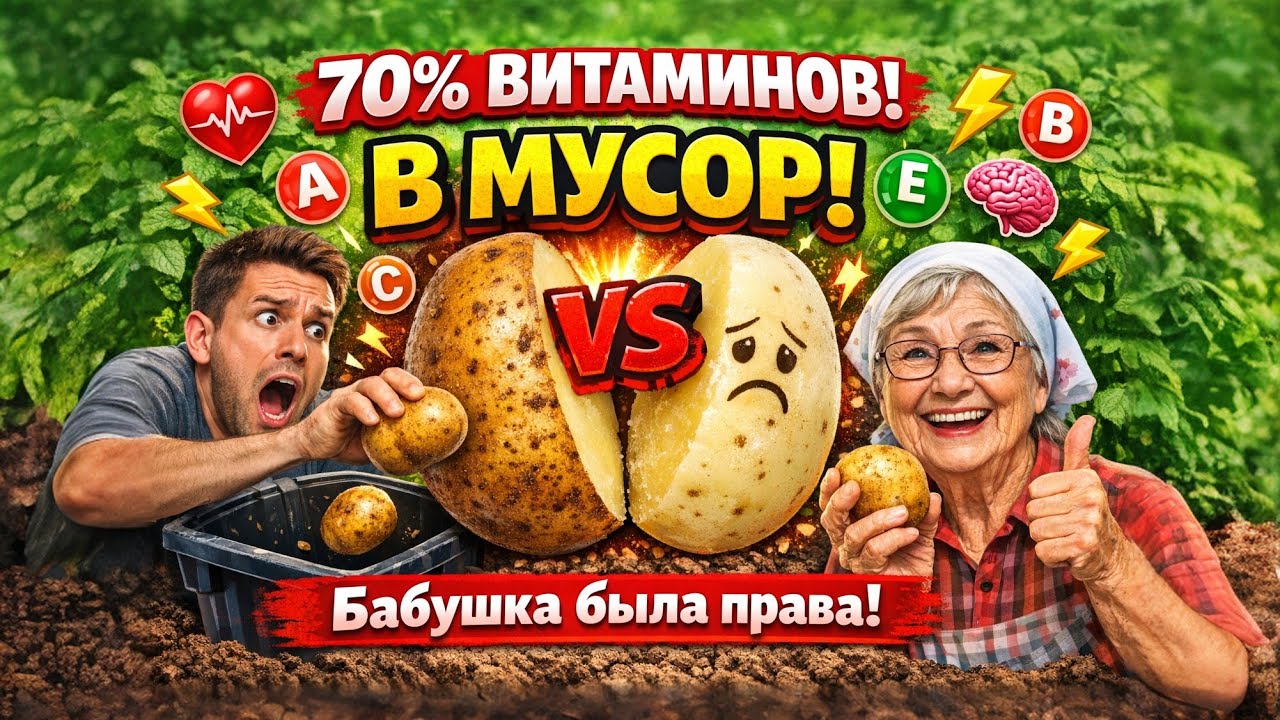 ЗОЛОТО В МУСОРКЕ: бабушка была права про кожуру картошки