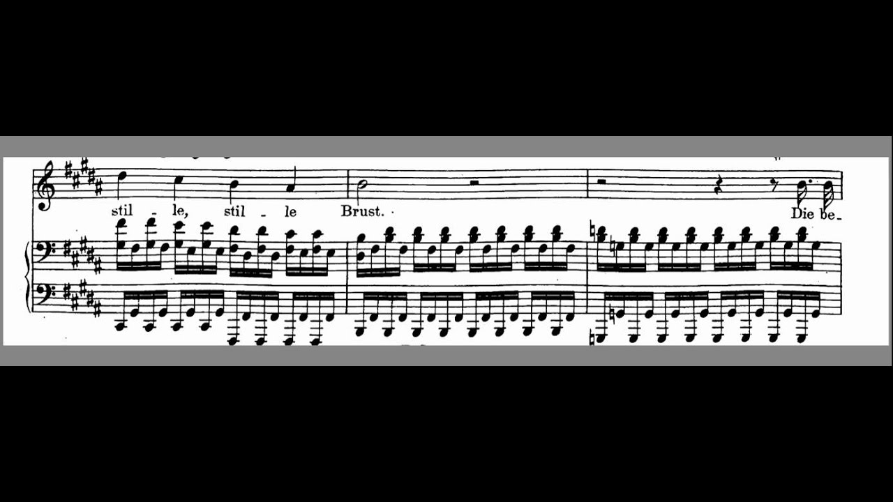 Nacht und Traüme -Accompaniment High Key - B - Schubert