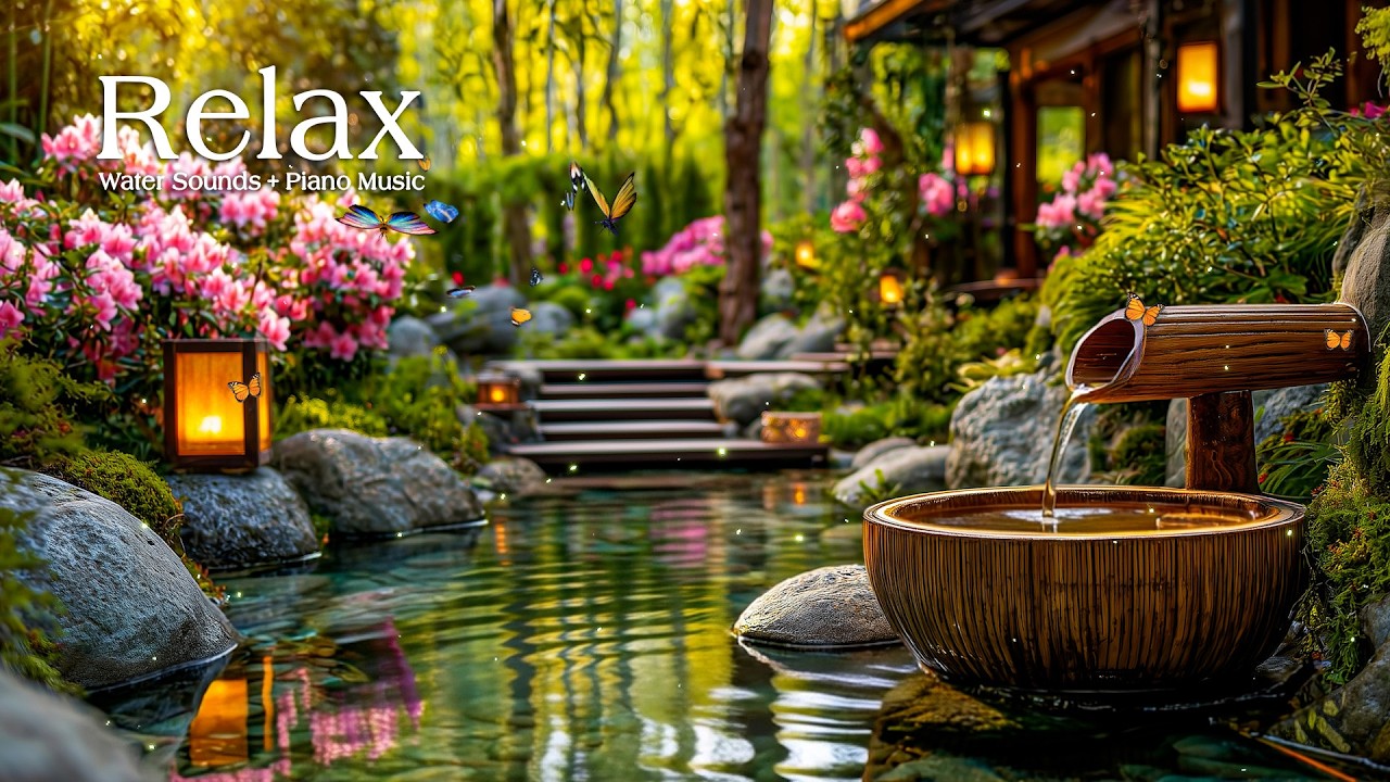 Relaxing Music & Nature Water Sounds 🌿 Meditation, Spa Relaxation and Stress Relief