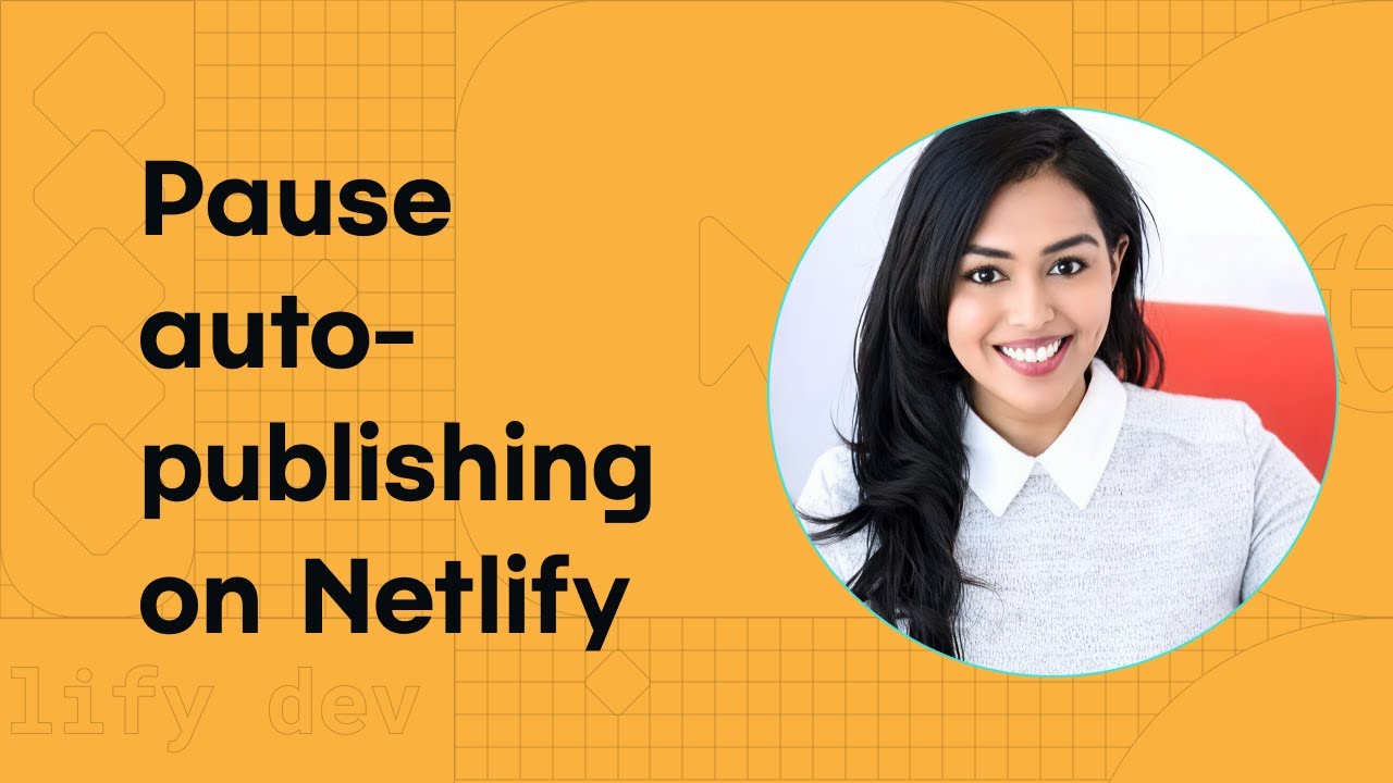 Pause auto-publishing on Netlify