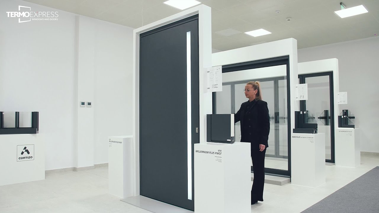 Cortizo Millennium Plus Pivot | Sistemul de ușă de intare pivotantă pentru arhitectura modernă